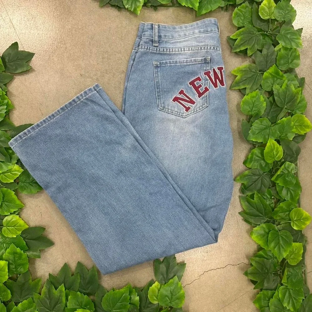 Y2K New York Wide Leg Baggy Jeans